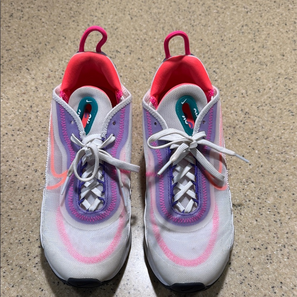 Nike Orange and Pink Sneakers